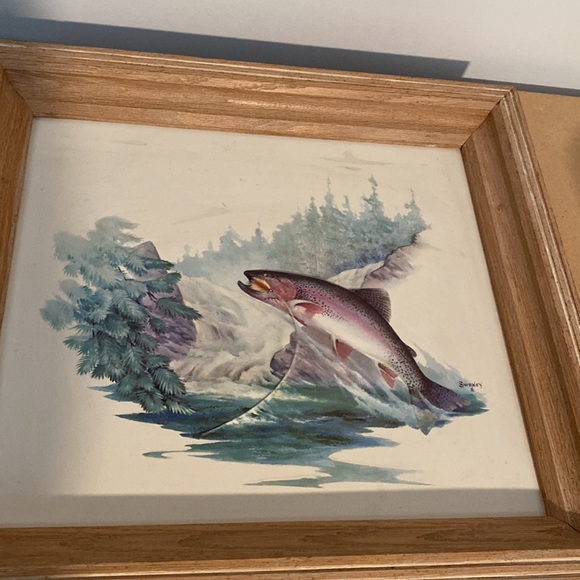 VTG 2 Sweney 70s 3D Prints. Framed Art. 18”x16.5”. Molded Plastic Print. - Picture 9 of 16